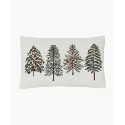Bestickte Kissenhulle Fenna Mit Winterlichem Motiv
