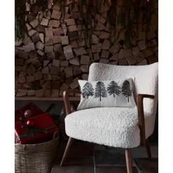 Bestickte Kissenhulle Fenna Mit Winterlichem Motiv
