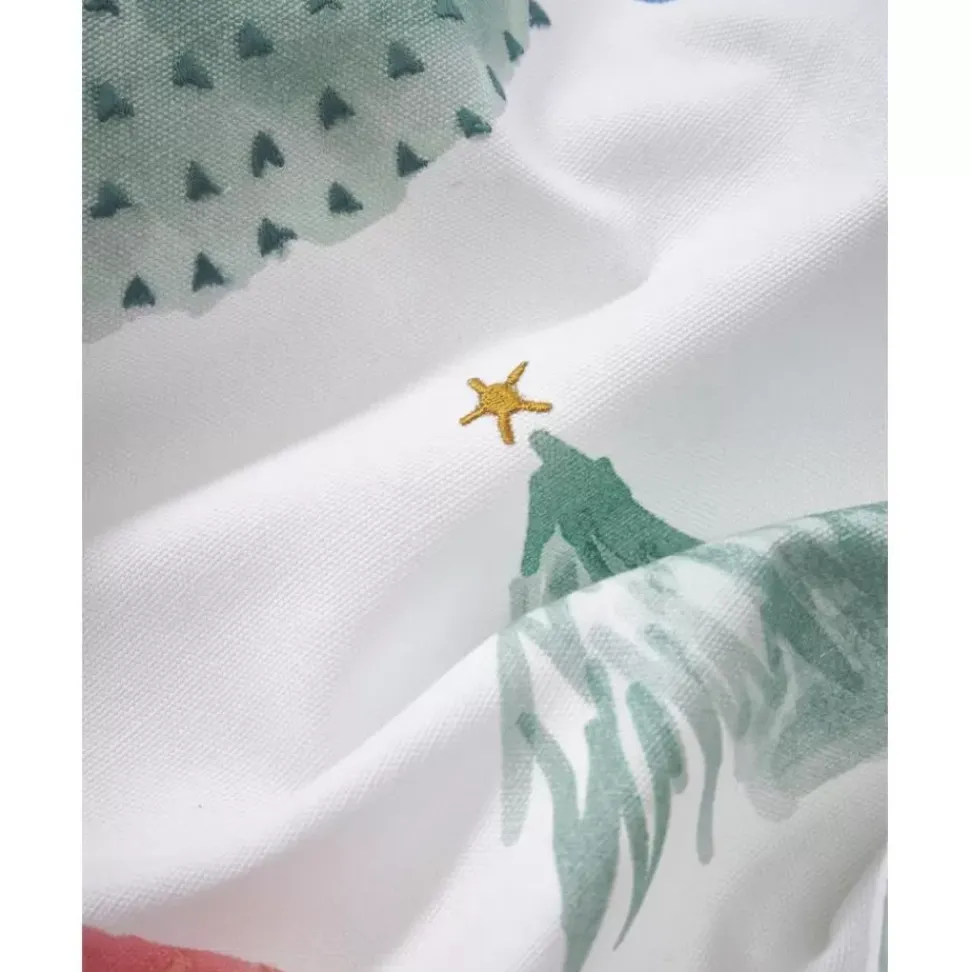 Bestickte Kissenhulle Festive Mit Weihnachtsbaum-Motiv