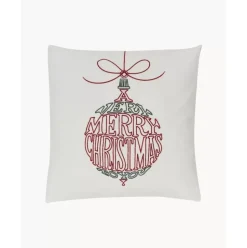Bestickte Kissenhulle Finn Mit Winterlichem Motiv