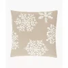 Bestickte Kissenhulle Snowflake