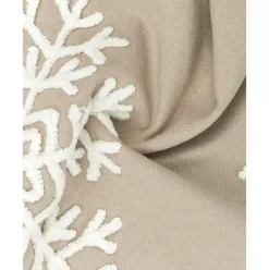 Bestickte Kissenhulle Snowflake