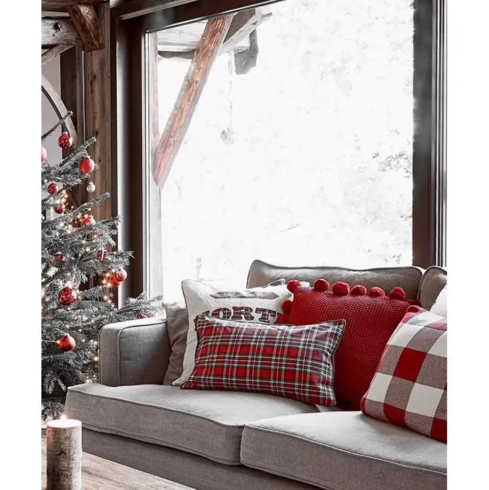 Bestickte Wendekissenhulle North Pole Mit Bestickung