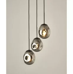 Cluster-Pendelleuchte Amora Aus Verspiegeltem Glas