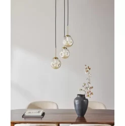 Cluster-Pendelleuchte Amora Aus Glas