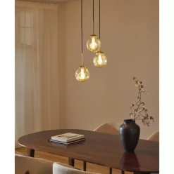 Cluster-Pendelleuchte Amora Aus Glas