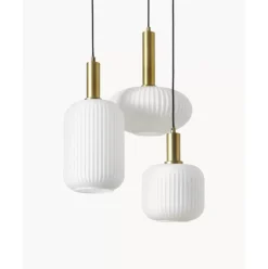 Cluster-Pendelleuchte Candela Aus Opalglas