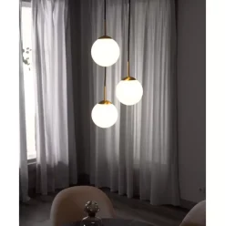 Cluster-Pendelleuchte Edie Aus Opalglas