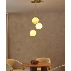 Cluster-Pendelleuchte Josie Aus Opalglas