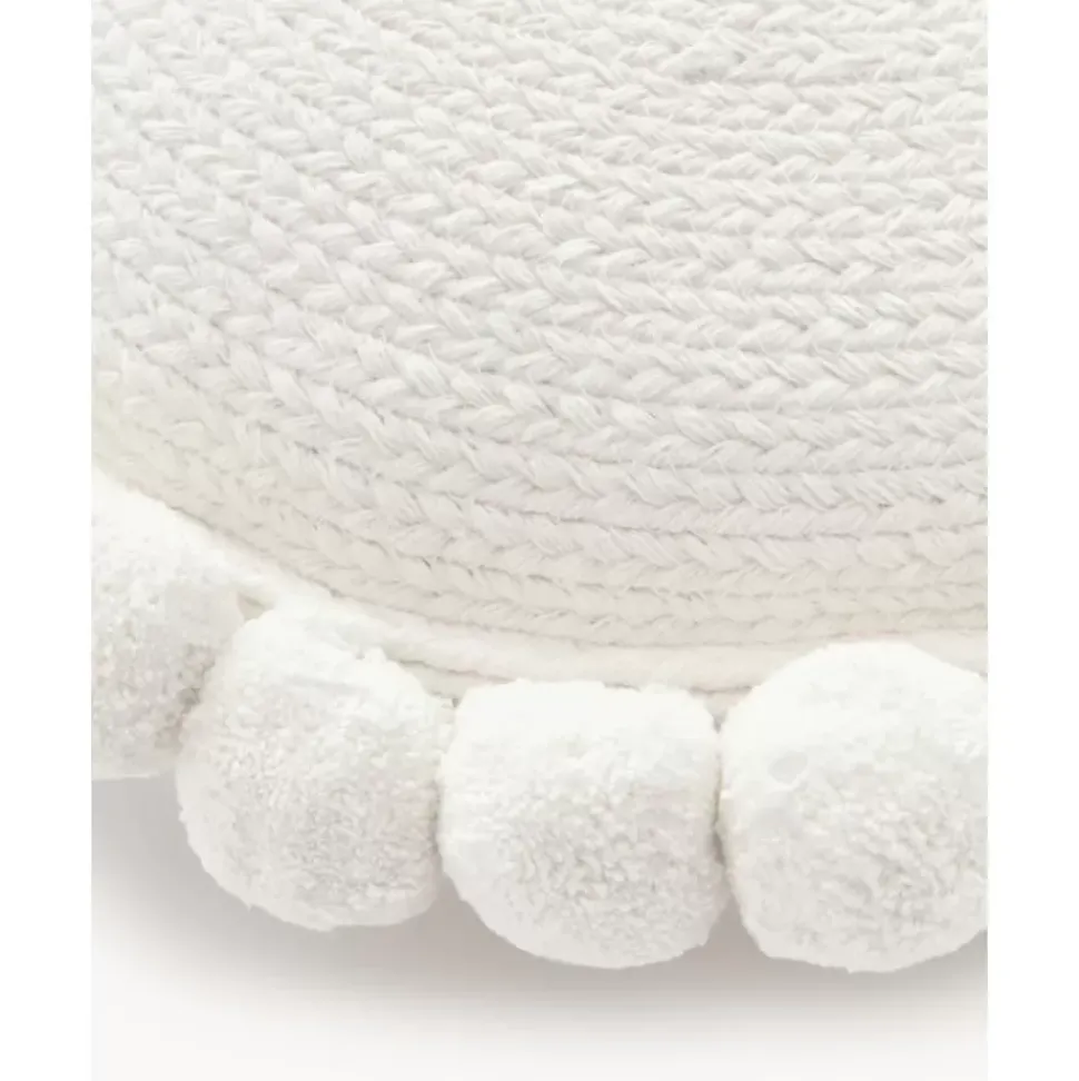 Dekokissen Deva Mit Pompoms, Mit Inlett