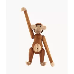 Designer-Deko-Objekt Monkey Aus Teakholz, H 19 Cm