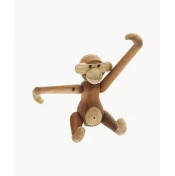 Designer-Deko-Objekt Monkey Aus Teakholz, H 10 Cm