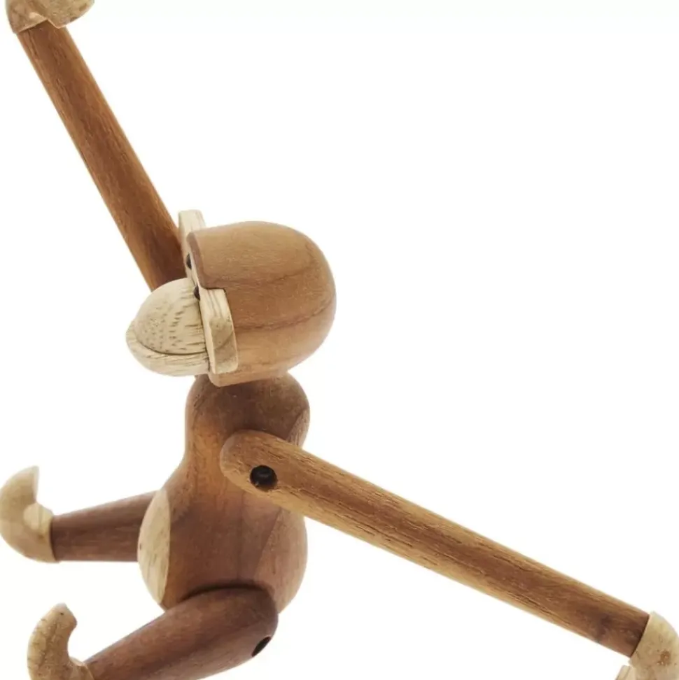 Designer-Deko-Objekt Monkey Aus Teakholz, H 10 Cm