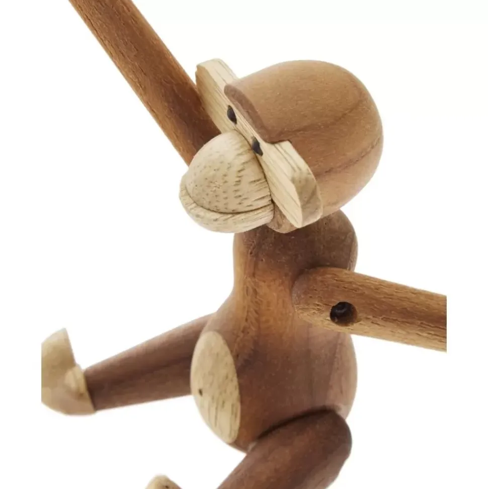 Designer-Deko-Objekt Monkey Aus Teakholz, H 10 Cm