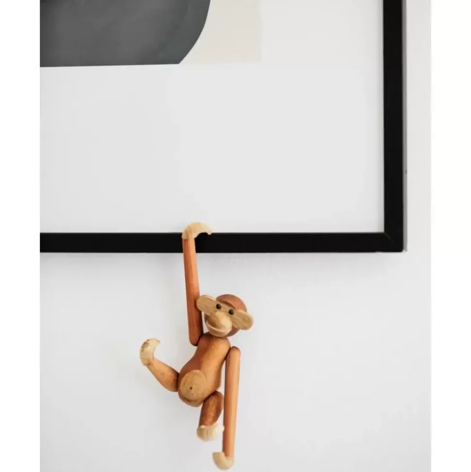 Designer-Deko-Objekt Monkey Aus Teakholz, H 10 Cm