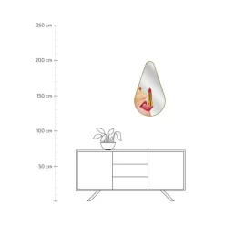 Designer Wandspiegel Tongue