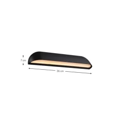 Design Led-Wandleuchte Front