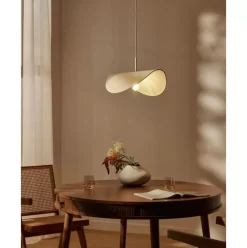 Design-Pendelleuchte Kenzie Aus Leinen