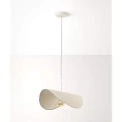 Design-Pendelleuchte Kenzie Aus Leinen