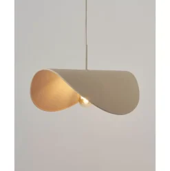 Design-Pendelleuchte Kenzie Aus Leinen
