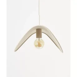 Design-Pendelleuchte Kenzie Aus Leinen
