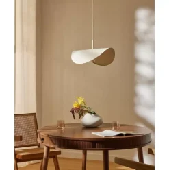 Design-Pendelleuchte Kenzie Aus Leinen