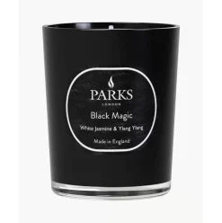 Duftkerze Black Magic (Weiser Jasmin, Ylang Ylang & Sandelholz)