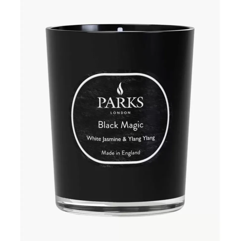 Duftkerze Black Magic (Weiser Jasmin, Ylang Ylang & Sandelholz)
