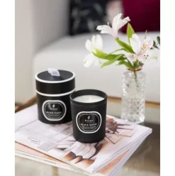 Duftkerze Black Magic (Weiser Jasmin, Ylang Ylang & Sandelholz)