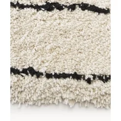 Flauschiger Hochflor-Laufer Dunya, Handgetuftet