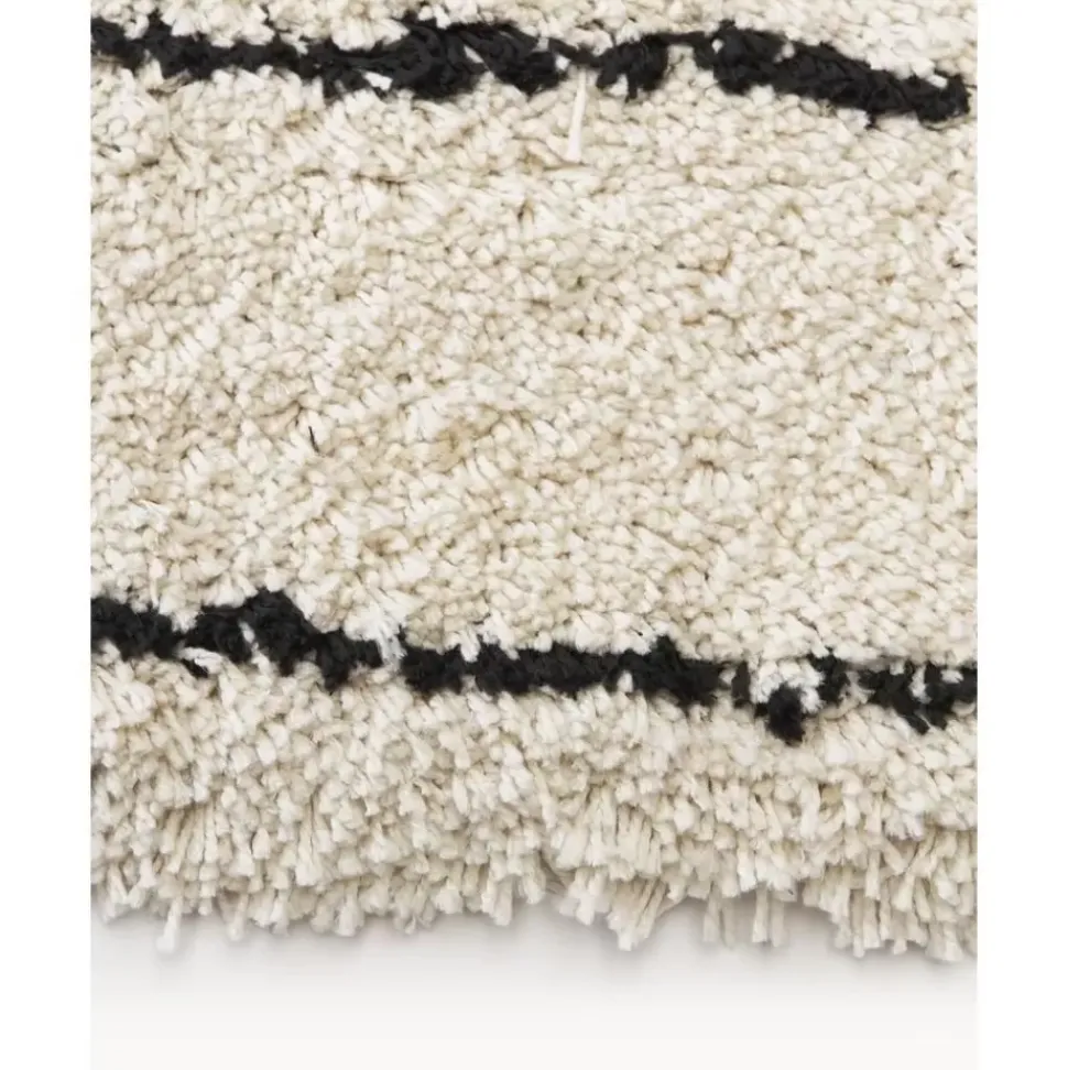 Flauschiger Hochflor-Laufer Dunya, Handgetuftet
