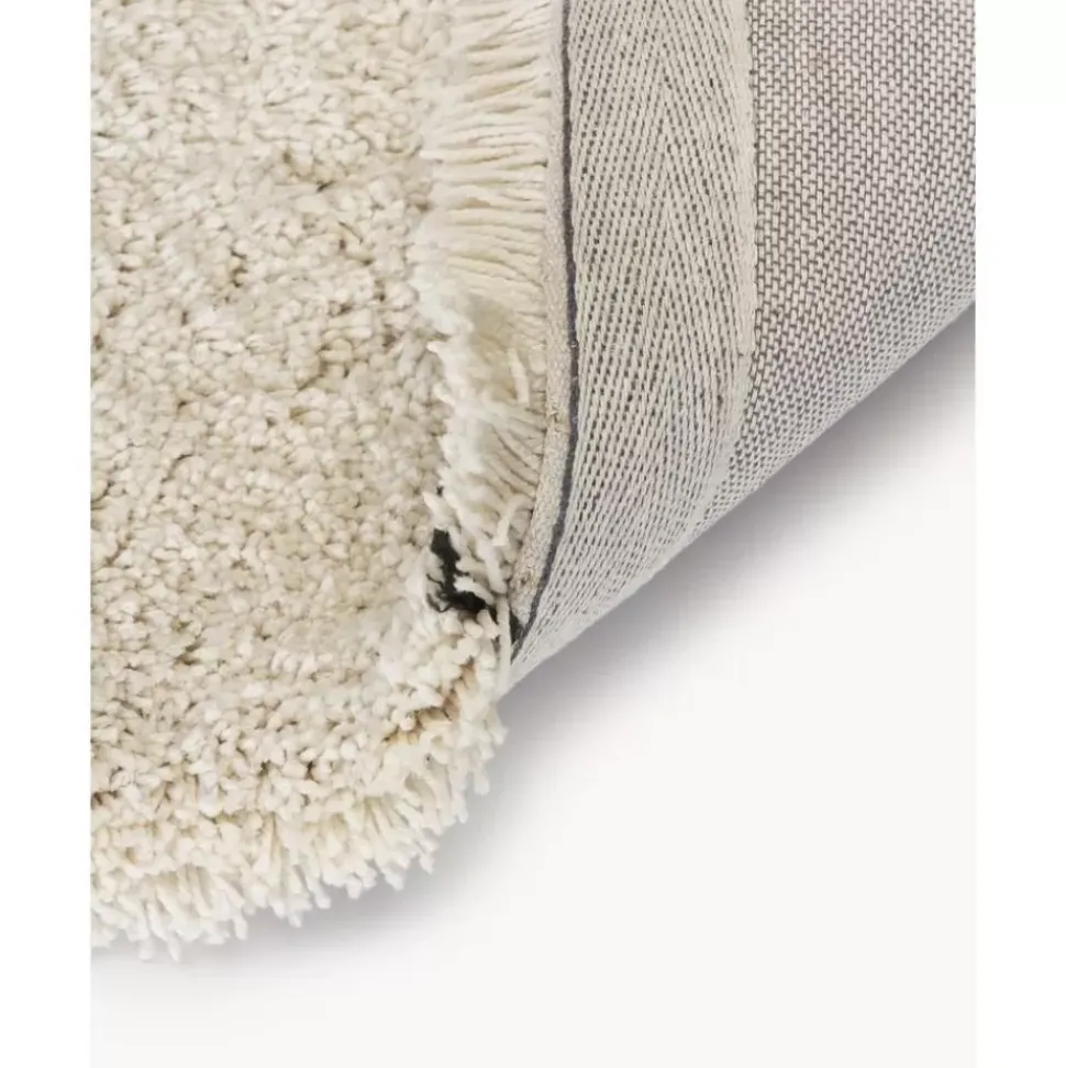 Flauschiger Hochflor-Laufer Dunya, Handgetuftet