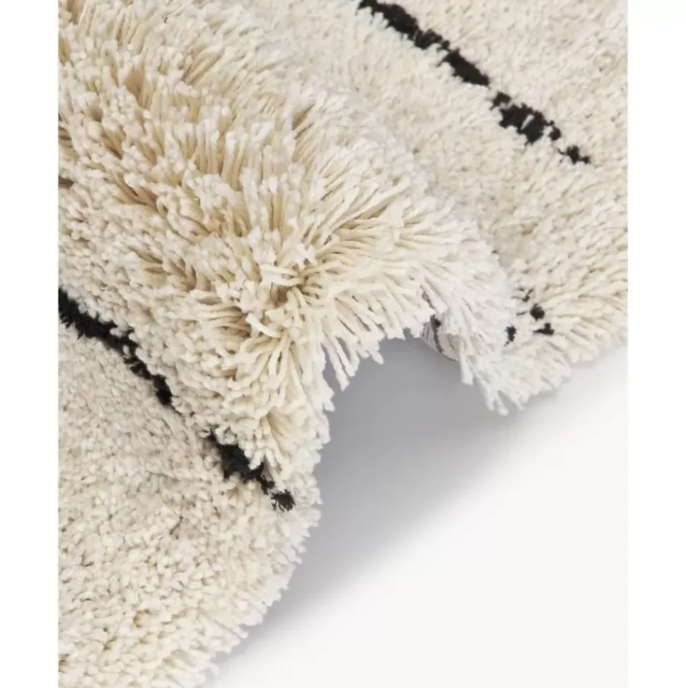Flauschiger Hochflor-Laufer Dunya, Handgetuftet
