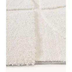 Flauschiger Hochflor-Laufer Jade Mit Erhabener Hoch-Tief-Struktur
