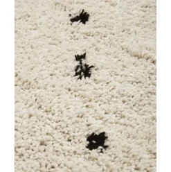 Flauschiger Hochflor-Teppich Ayana, Gepunktet