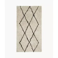 Flauschiger Hochflor-Teppich Nouria, Handgetuftet
