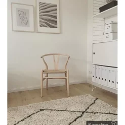 Flauschiger Hochflor-Teppich Nouria, Handgetuftet