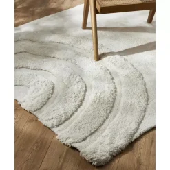 Flauschiger Hochflorteppich Rubbie Mit Regenbogenmuster In Hoch-Tief-Struktur