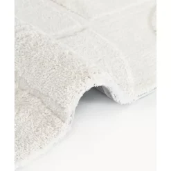 Flauschiger Hochflor-Teppich Jade Mit Erhabener Hoch-Tief-Struktur