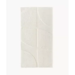 Flauschiger Hochflor-Teppich Jade Mit Erhabener Hoch-Tief-Struktur
