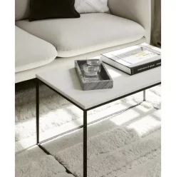 Flauschiger Hochflor-Teppich Geneve Mit Erhabener Hoch-Tief-Struktur