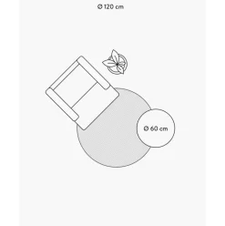 Flauschiger Runder Hochflor-Teppich Leighton