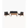 Garten-Lounge-Set Bergen Aus Eukalyptusholz, 4-Tlg.