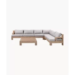 Garten-Lounge-Set Joshua Aus Akazienholz, 4-Tlg.