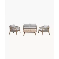 Garten-Lounge-Set Lu Aus Akazienholz, 4-Tlg.