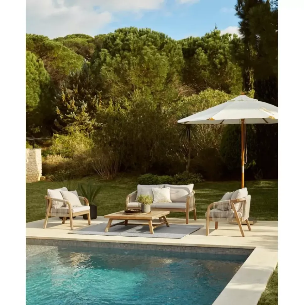 Garten-Lounge-Set Lu Aus Akazienholz, 4-Tlg.