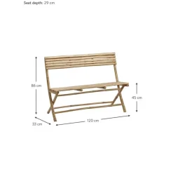 Garten-Sitzbank Mandisa Aus Bambus