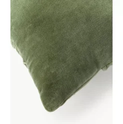 Gerafftes Samt-Kissen Vada, Mit Inlett