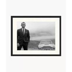 Gerahmte Fotografie Daniel Craig As James Bond, Handgefertigt