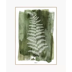 Gerahmter Digitaldruck White Fern